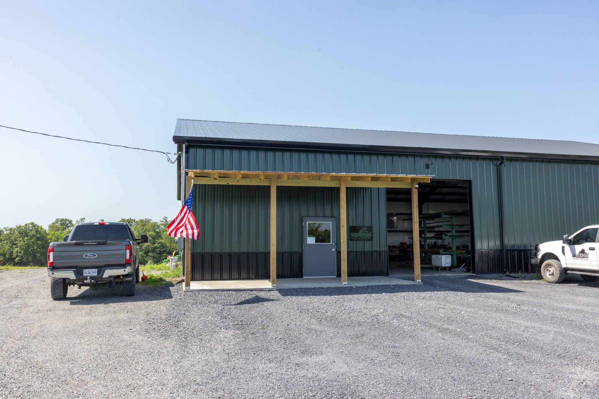 Virginia Welding and Fabrication shop exterior in Middletown, VA